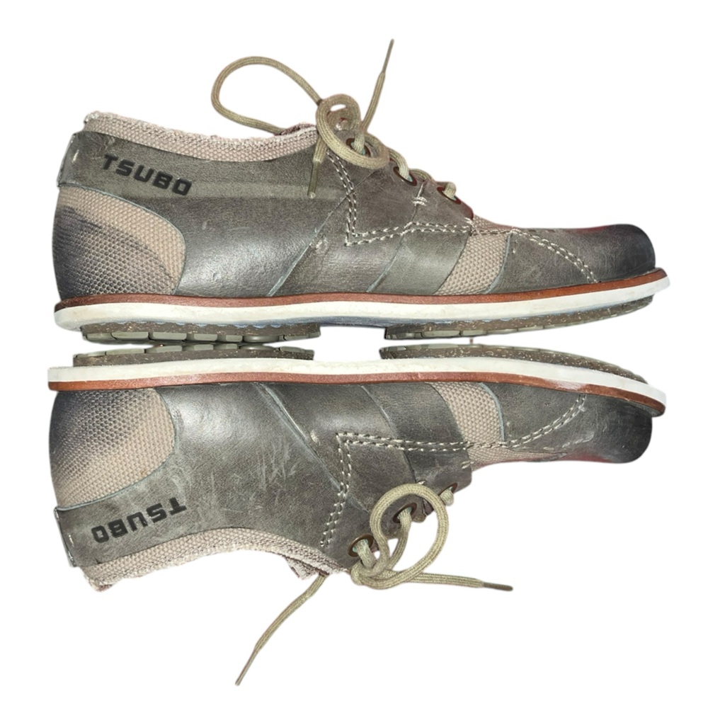 Tsubo canvas and leather oxford shoes 10.5 men NWOB